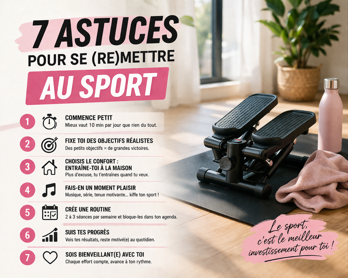 Comment se remettre au sport : 7 astuces simples pour tenir dans le temps