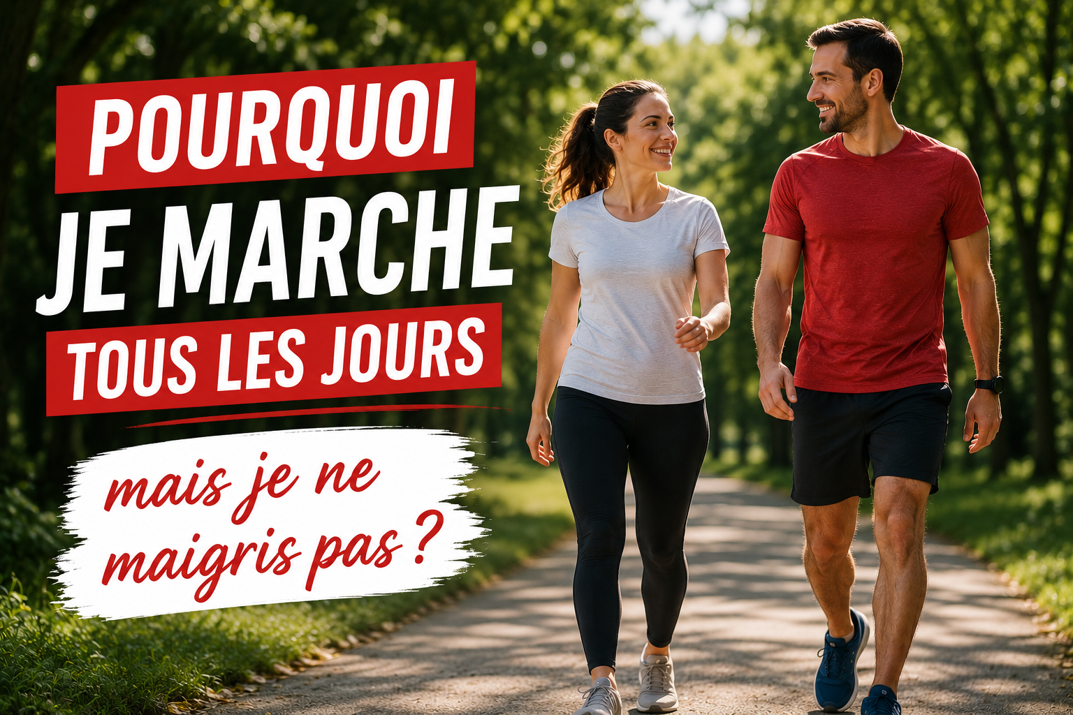 Pourquoi je marche tous les jours mais je ne maigris pas ?