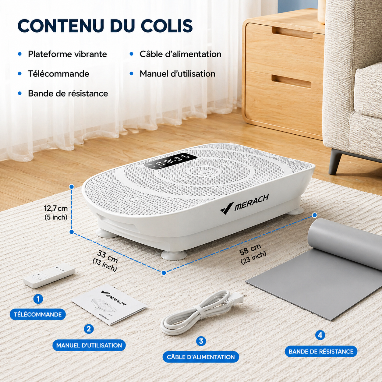 Plateforme Vibrante 3D –Tonification & fitness à Domicile