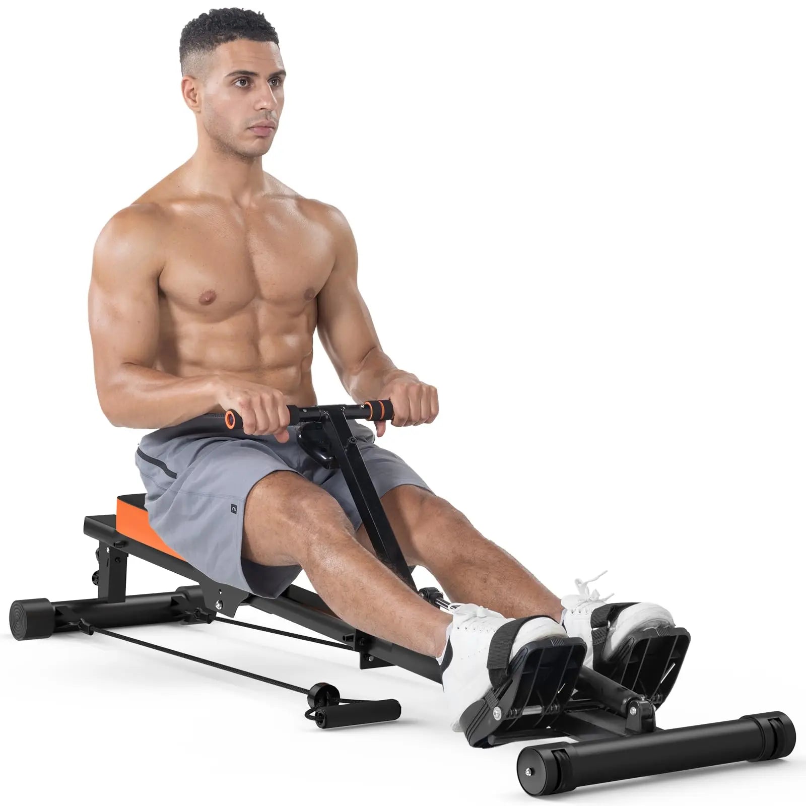 Rameur pliable maison – 12 niveaux de résistance- Cardio complet & gain de place
