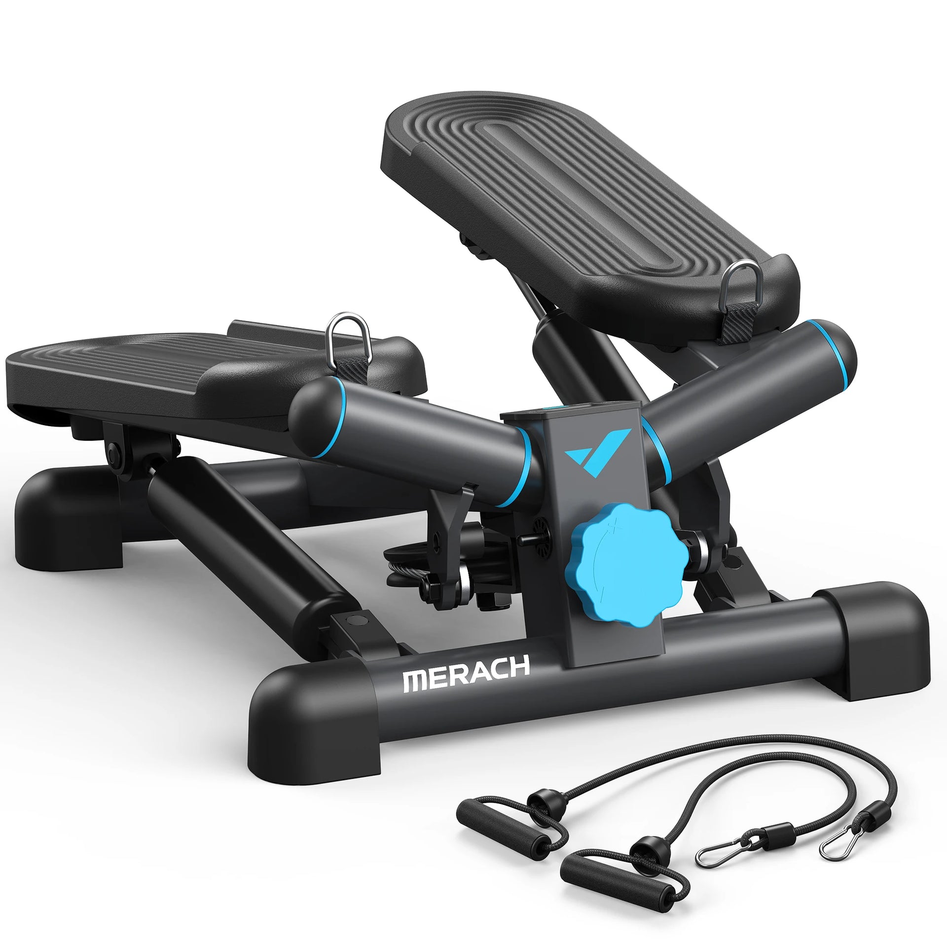 Mini Stepper Rotatif 140 kg avec Cordes de Résistance – Fitness Maison & Bureau