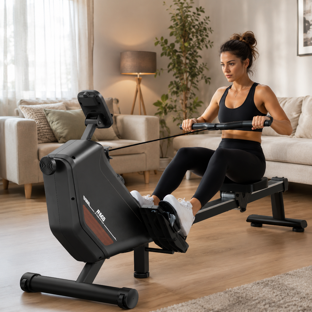 Rameur Magnétique Pliable Bluetooth 16 Niveaux – Charge Max 150 kg