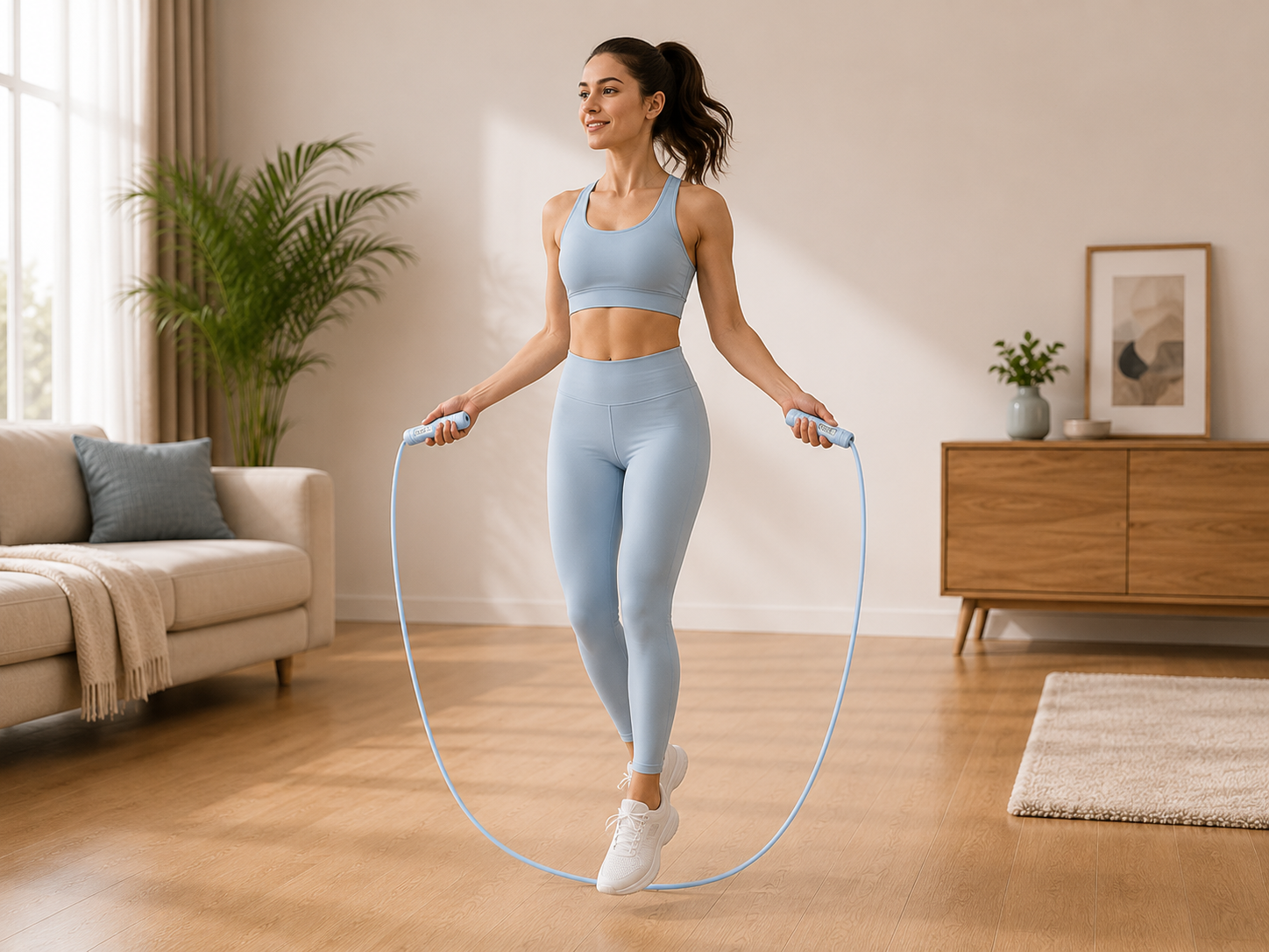 Corde à Sauter Fitness avec Compteur Cardio & Endurance