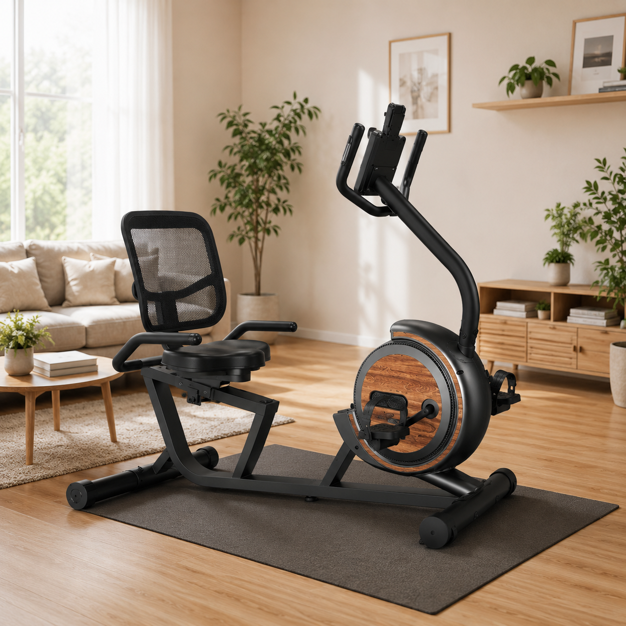 Vélo d'Exercice Couché Bominfit BM5 - 16 Niveaux Magnétiques Silencieux | Confort Rééducation