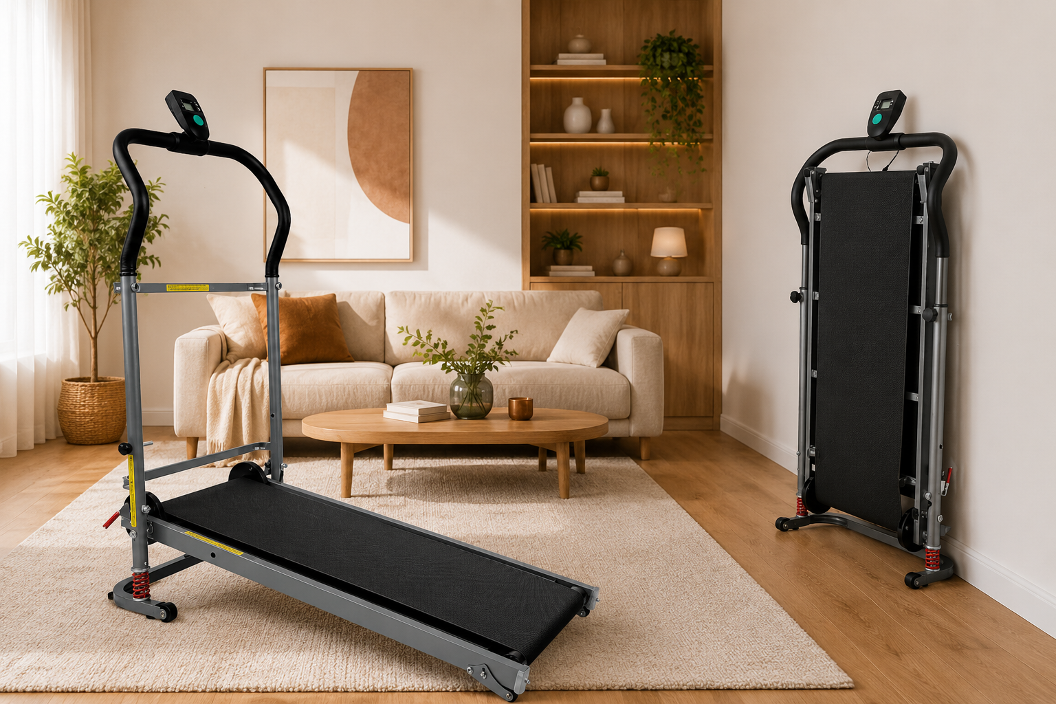 Tapis de Course Pliable Compact – Écran LED