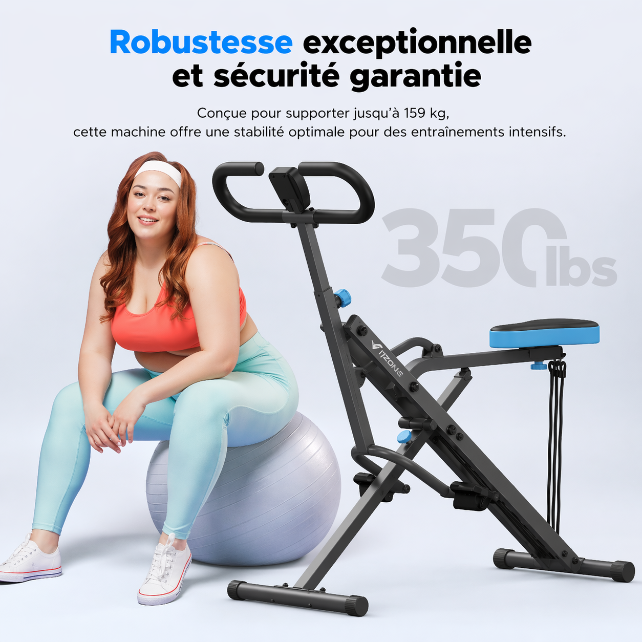 Machine à Squat 2-en-1 Pliable – Renforcement Jambes,  Fessiers & Abdos