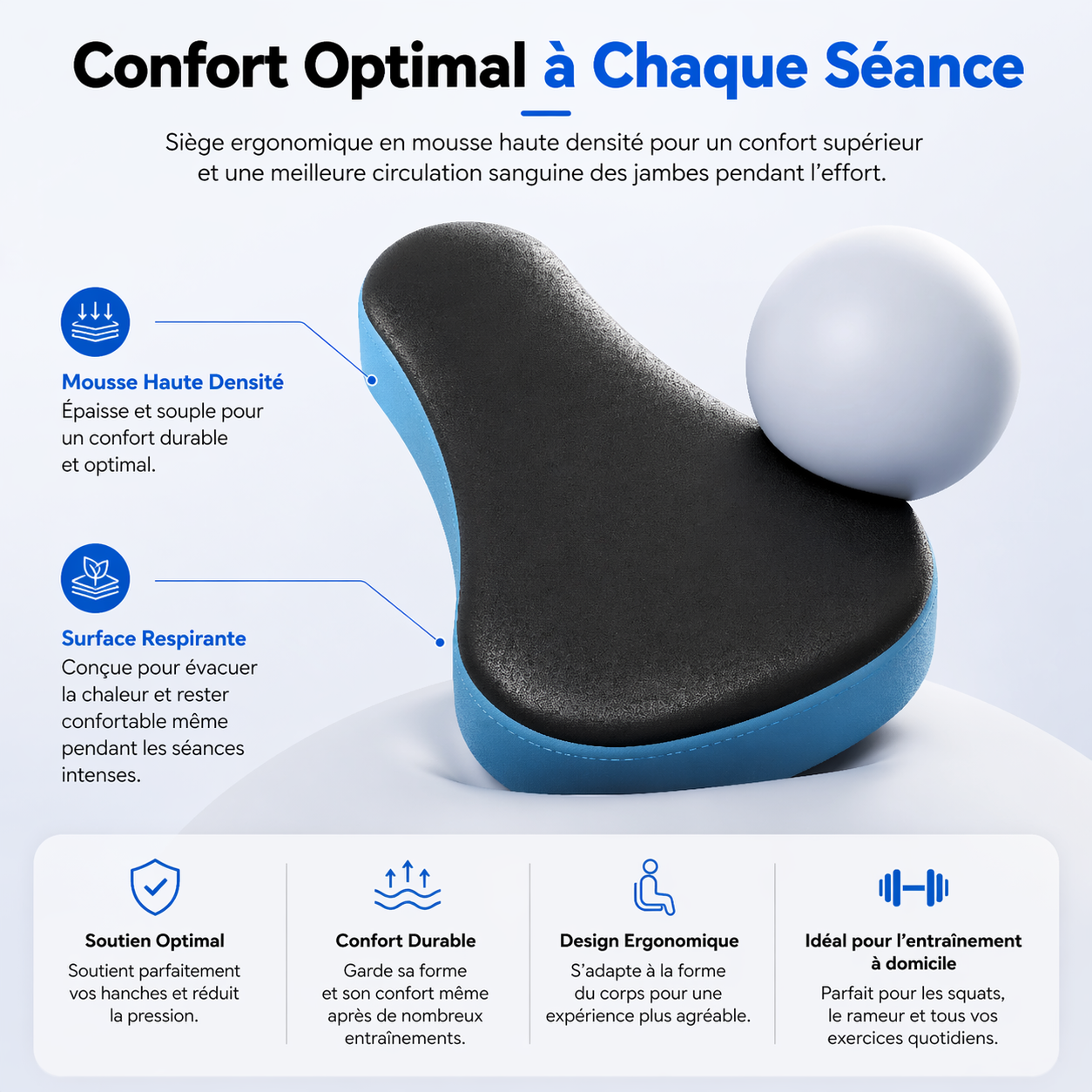 Machine à Squat 2-en-1 Pliable – Renforcement Jambes,  Fessiers & Abdos