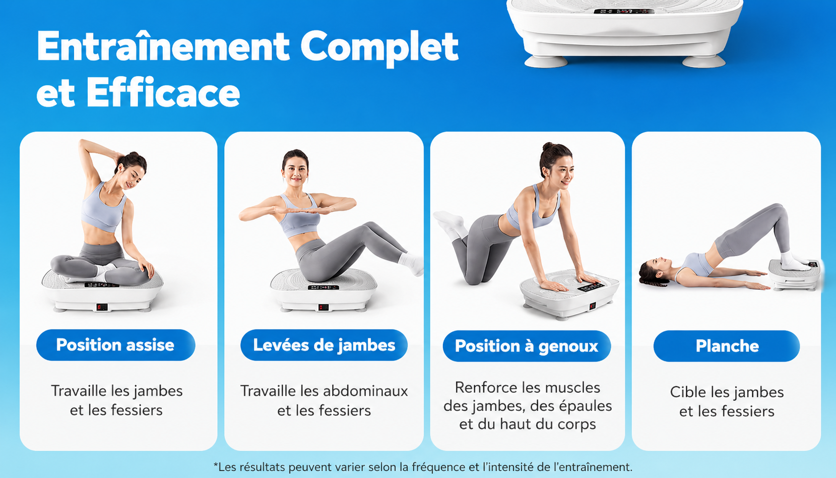 Plateforme Vibrante 3D –Tonification & fitness à Domicile