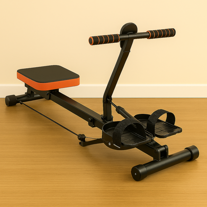 Rameur pliable maison – Résistance hydraulique 12 niveaux – Cardio complet