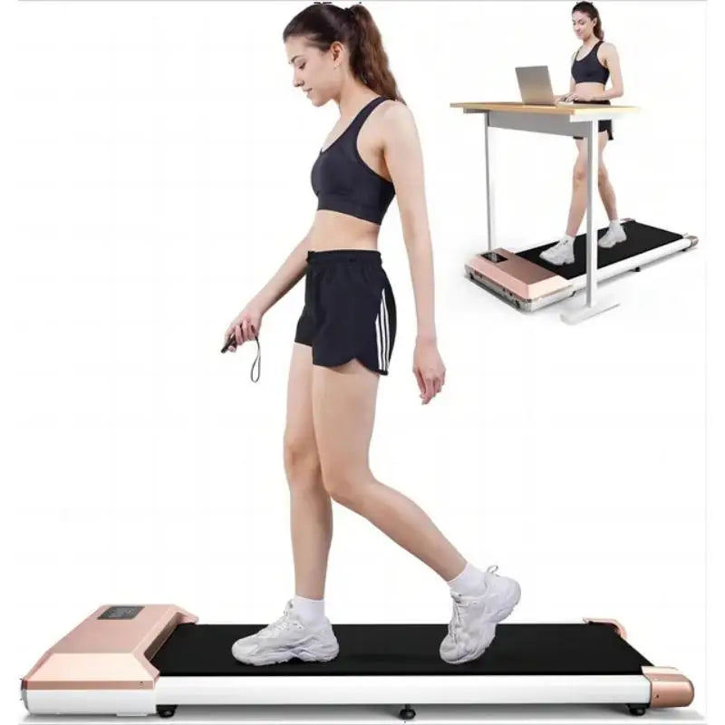 Tapis de marche électrique compact 80 cm moteur 2.2 HP silencieux 2 en 1