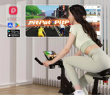 Vélo d’appartement magnétique, 32 niveaux de résistance, écran LCD, capacité 100 kg