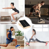 Planche d’équilibre en bois renforcement corps stabilité antidérapante durable maison bureau hommes femmes