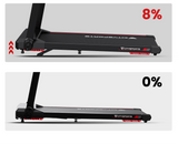 Tapis course électrique pliant inclinaison vitesse 12 km h contrôle application écran LED