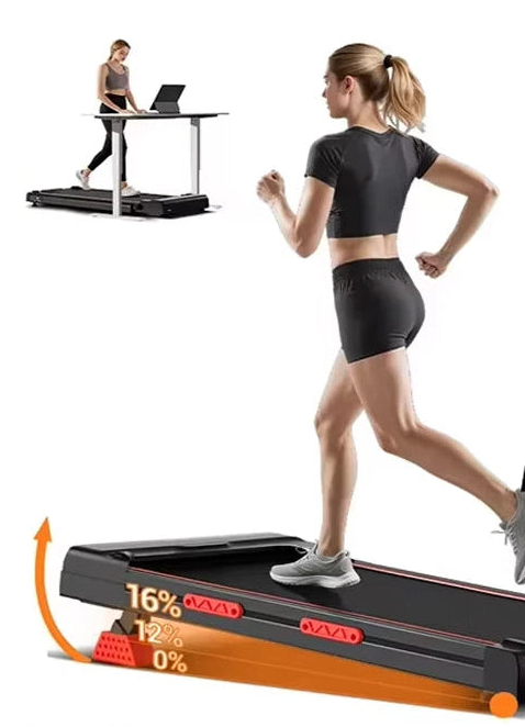 Tapis de course compact inclinable 10km/h- Cardio, marche intensive