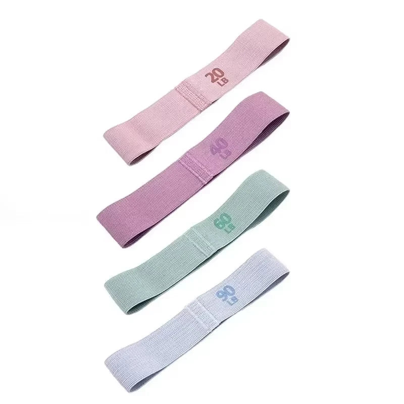 Bande de Résistance Fitness - Lot de 4 Elastiques pour Fessiers, Jambes & Yoga