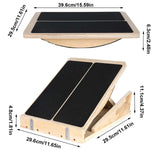 Planche d’équilibre en bois renforcement corps stabilité antidérapante durable maison bureau hommes femmes
