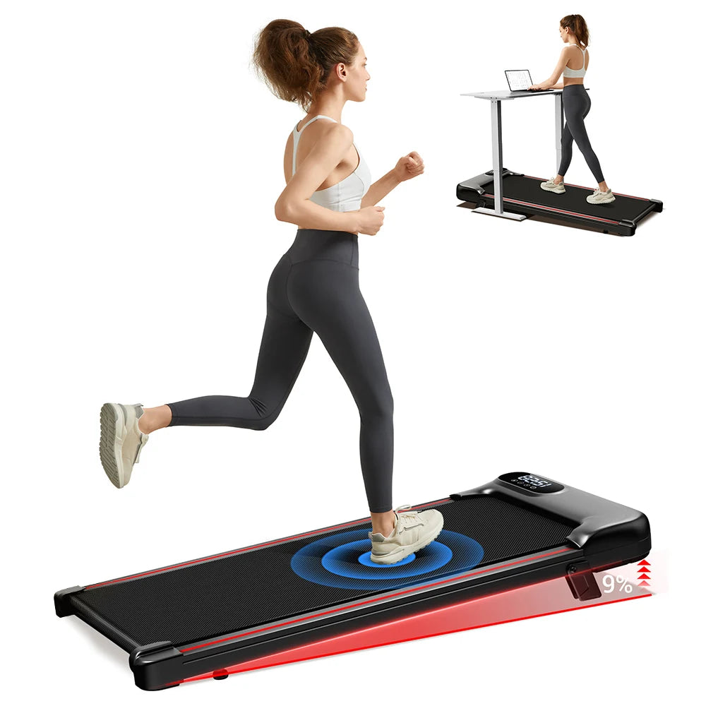 Tapis de course compact inclinable 10km/h- Cardio, marche intensive