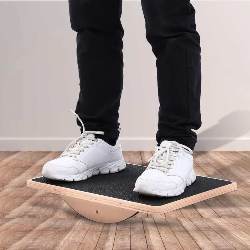 Planche d’équilibre en bois – Stabilité, gainage et renforcement complet