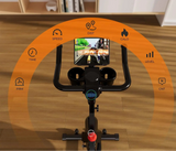 Vélo d’appartement magnétique, 32 niveaux de résistance, écran LCD, capacité 100 kg
