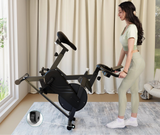 Vélo d’appartement magnétique, 32 niveaux de résistance, écran LCD, capacité 100 kg