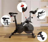 Vélo d’appartement magnétique, 32 niveaux de résistance, écran LCD, capacité 100 kg