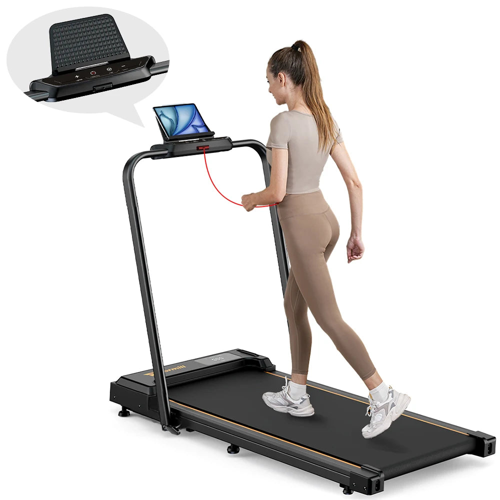 Tapis de marche compact 2.5 HP – Silencieux, antidérapant, idéal perte de poids à domicile