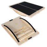 Planche d’équilibre en bois renforcement corps stabilité antidérapante durable maison bureau hommes femmes