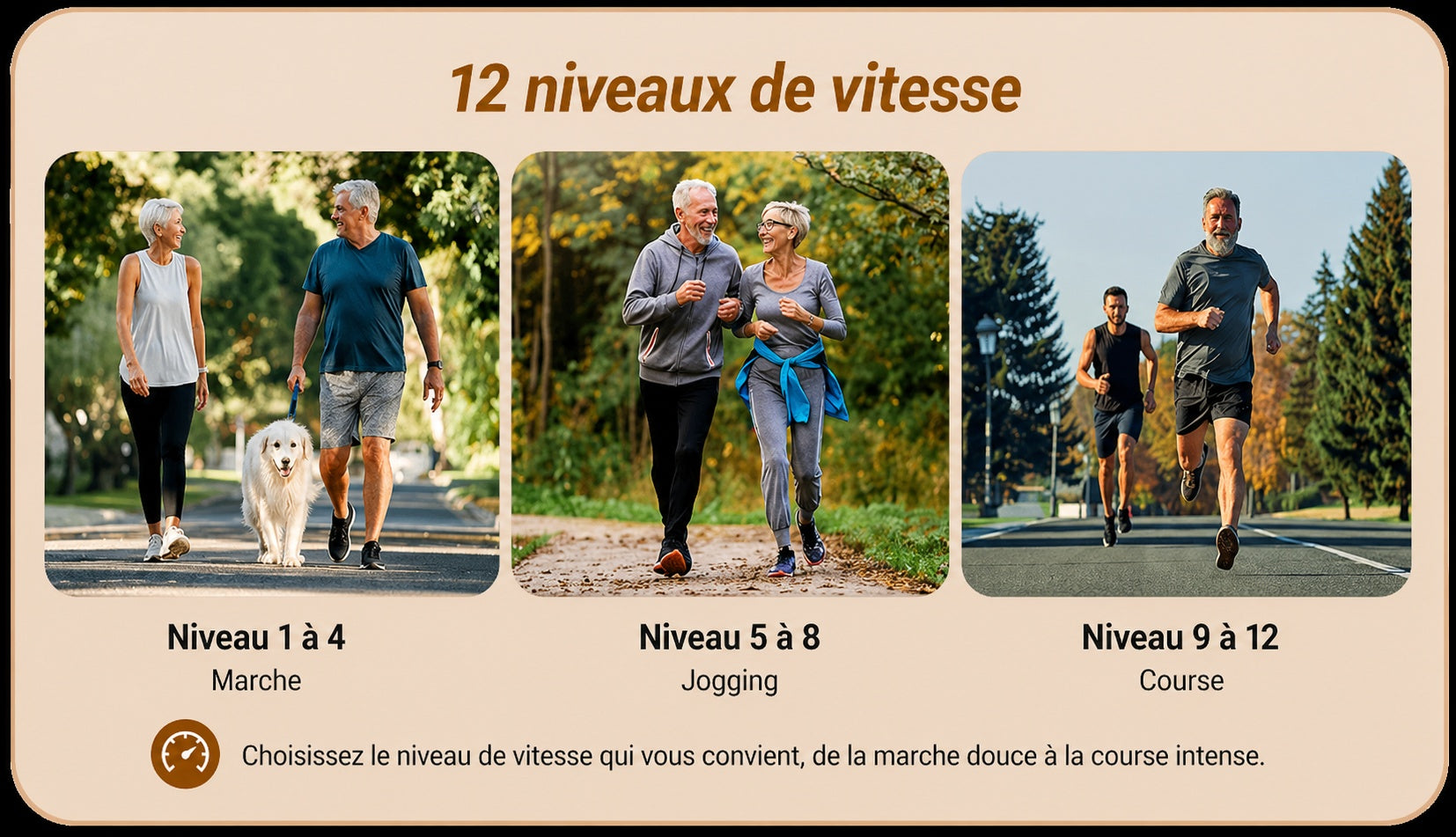 Elliptique de bureau électrique  – Télécommande & Silencieux - 12 vitesses
