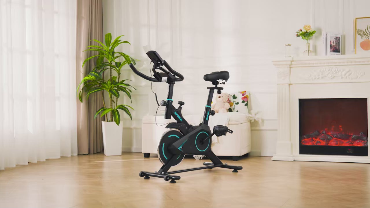 Vélo d’Appartement Fitness | Écran LCD, Réglable & Entraînement Complet à Domicile (120 kg)